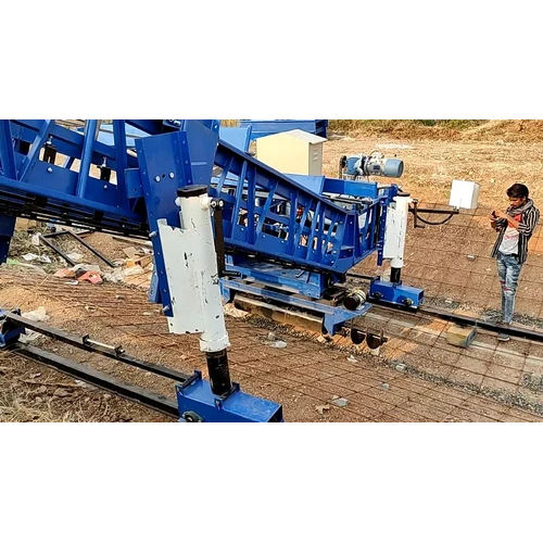 Blue Concrete Electrical Canal Paver Machine