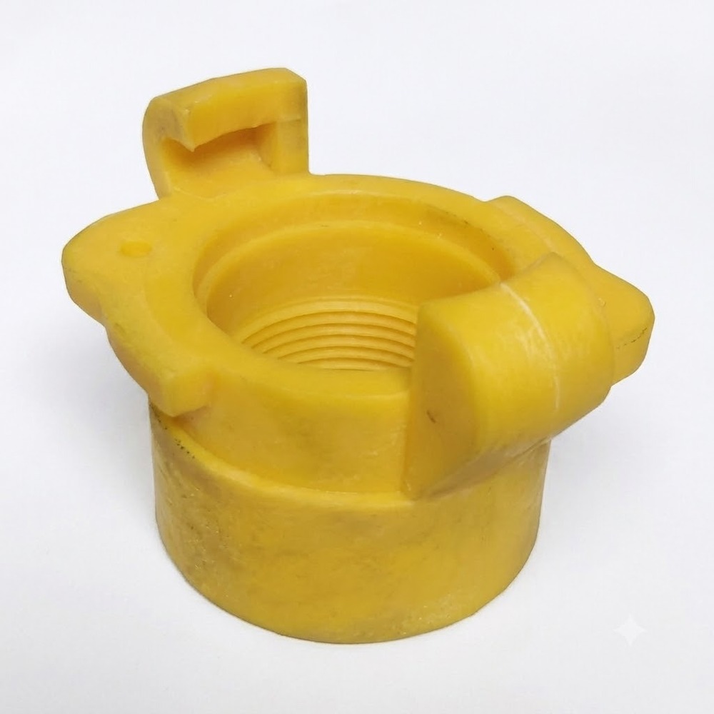 Threaded Coupling - Color: Yellow