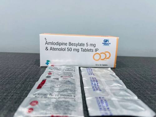 AMLODIPINE 5MG AND ATENOLOL 50MG