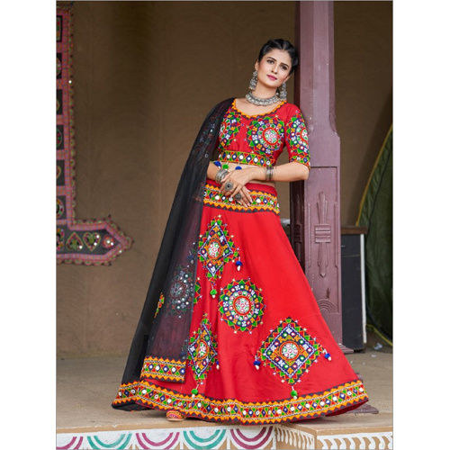 Buy Incredible Mustard Art Silk Designer Lehenga Choli - Inddus.com