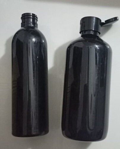 black pet shampoo bottle