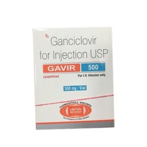 Gavir 500mg Injection - Antiviral Medication for Cytomegalovirus Infections in Immunocompromised Patients, IV Infusion to Prevent Kidney Damage