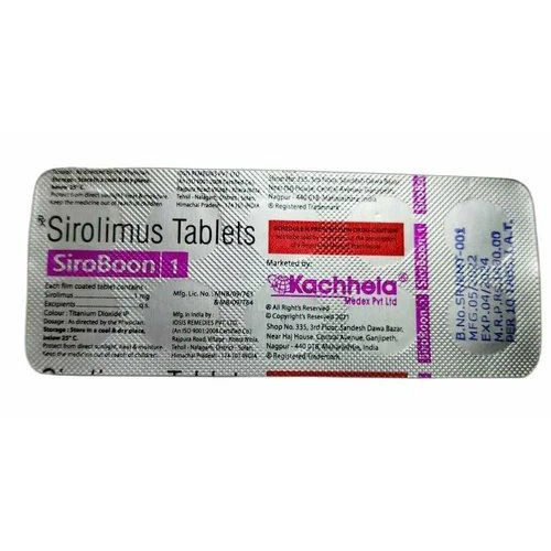 Sirolimus Tablets 1Mg Usage: To Prevent The Body From Rejecting A Transplanted Kidney