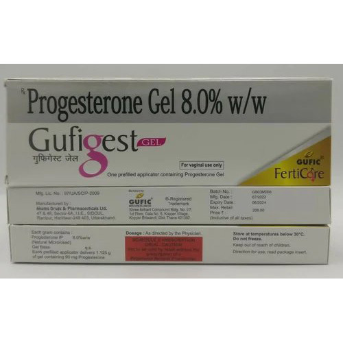 Progesterone gel 8.0 % ww