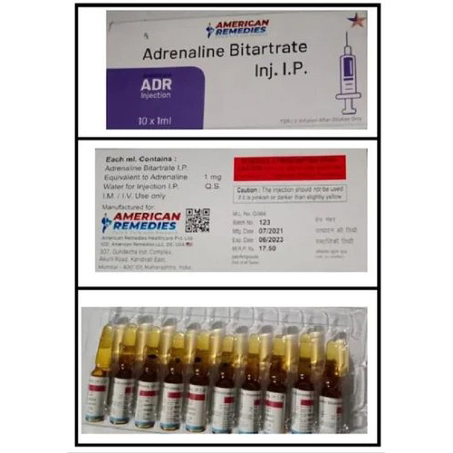 Adrenaline Bitartrate Injection Ip