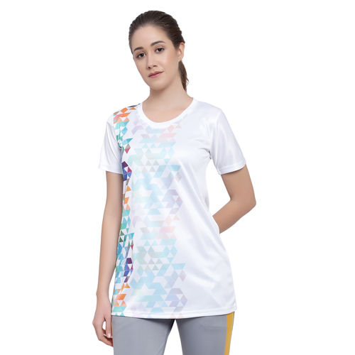 Women printed gymwear t-shirt