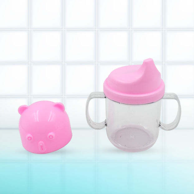 BABY MILK MUG SIPPY CUP BABY MUG LEAKPROOF MUG FOR KIDS LIGHTWEIGHT NURSING DISHWASHER SAFE MUG (250 ML / 1 PC) (5979)