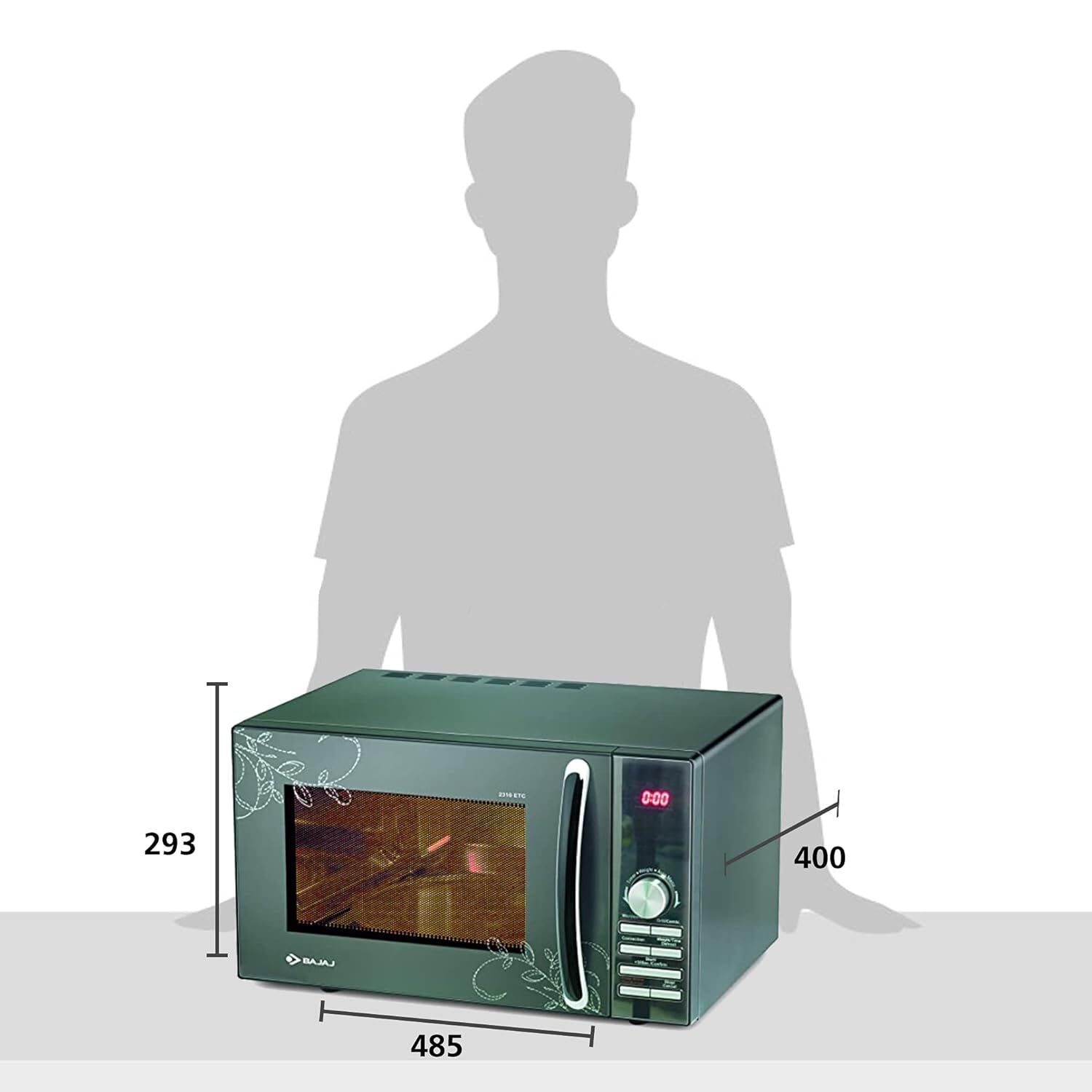 Bajaj 23 L Convection Microwave Oven (2310 ETC) (Silver)