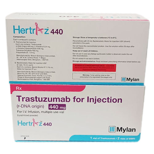 440 Mg Hertraz Injection Keep In A Dry & Cool Place