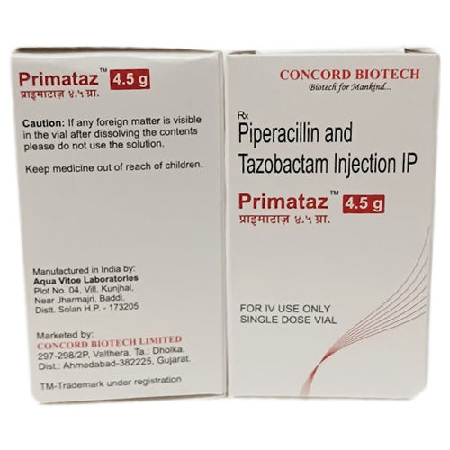 4.5 Mg Primataz Injection Keep In A Dry & Cool Place