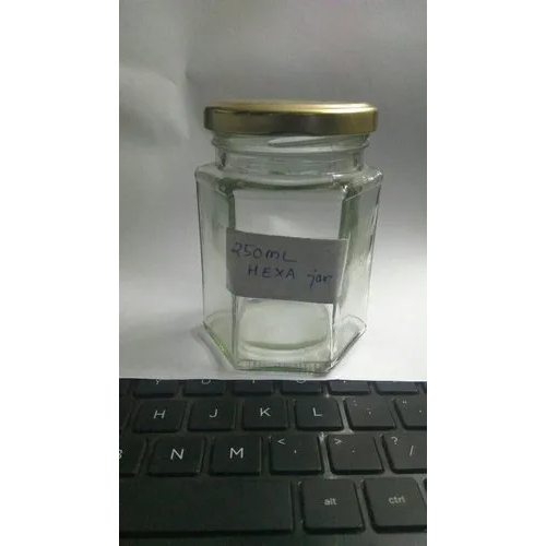 250ml Hexagonal Glass Jar