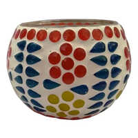Glass Mosaic Lamps - Glass, Various Sizes, Multicolor | Modern Round Design, Perfect For Contemporary Decor