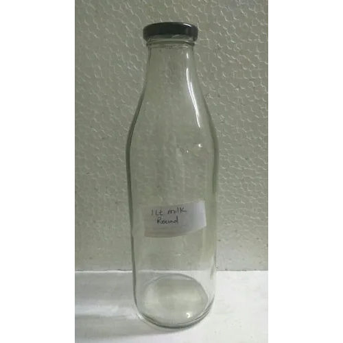 Glass Milk Bottle With Lid