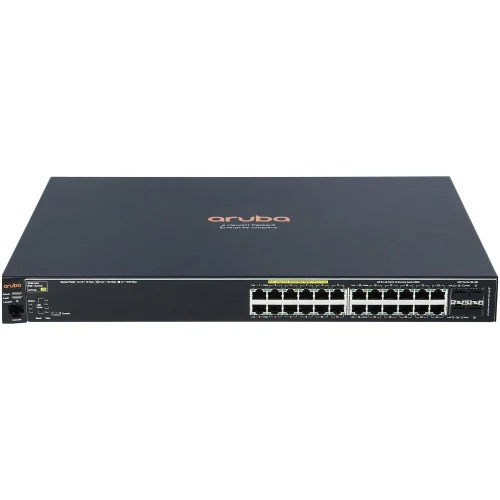 Aruba 2930F 24G PoE 4SFP Switch - 24 Port, 15W Power Consumption | Advanced Security, Layer 3 Routing, Energy-Efficient Performance