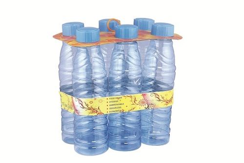 Plastic Fridge Bottle Dubai 1000 ml Set of 6pcs