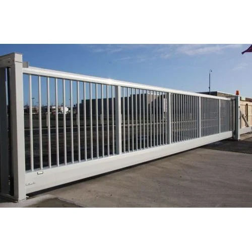 White Commercial Sliding Gates