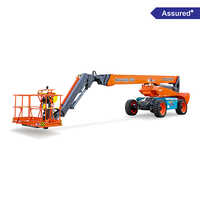 Boom Lift Bt26shrt - High-strength Steel, 1.80x0.76m Platform, 26m Lift Height | 230 Kg Capacity, 360â° Rotation, Foam-filled Rough Terrain Tyres