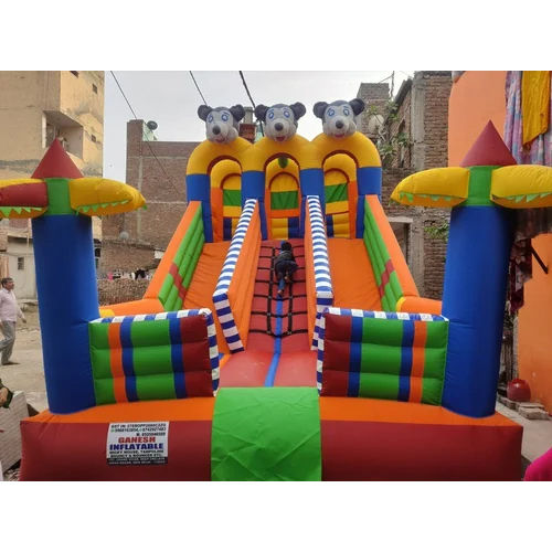 Durable Three Slider Inflatable Bounce