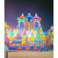 Inflatable Slide Bounce - PVC Material, 18x26 Feet, Multicolor | Customizable Rectangle Shape for Endless Fun