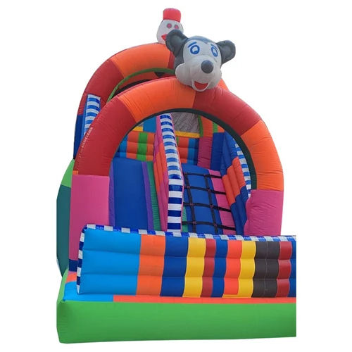 Multicolor Two Ways Inflatable Bounce