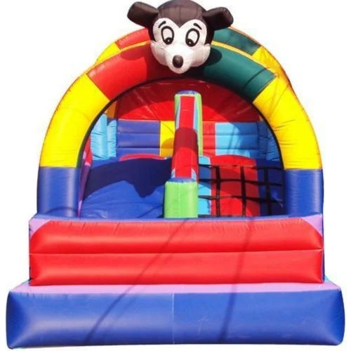 Multicolor Single Slide Inflatable Bounce