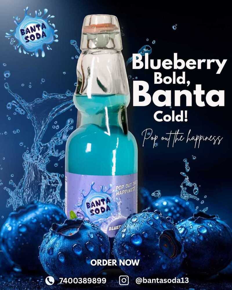 Blue Berry Glass Goti Banta Soda - Alcohol Content (%): Nil