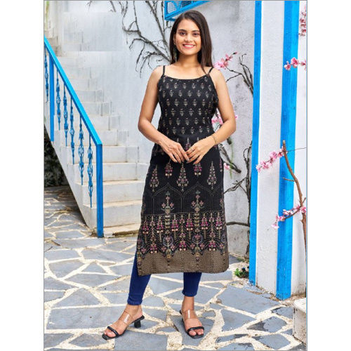 Washable Black Kurti