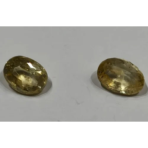 Natural Ceylon Yellow Sapphire Pukhraj Gemstone