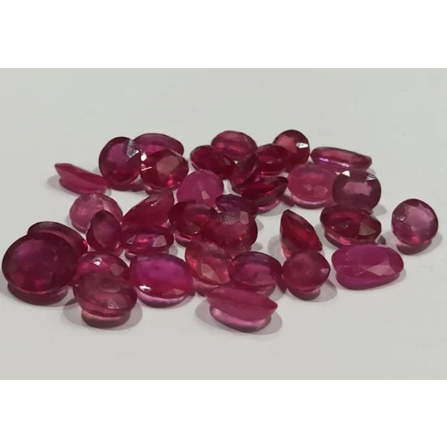 Artificial Ruby Gemstone