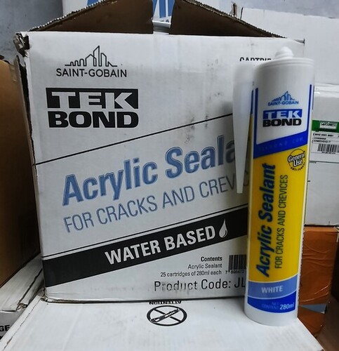 Tek Bond Acrylic Sealant Water Based - Application: Applied To Various Porous And Non-Porous Surfaces For Sealing And Gap-Filling.