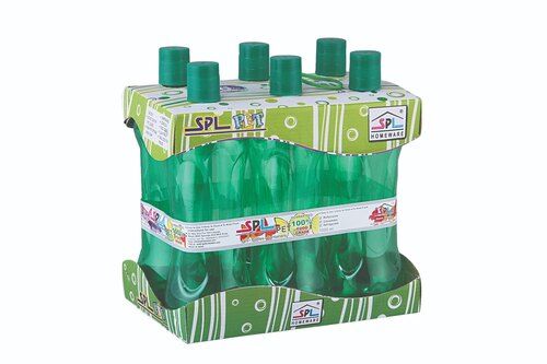 Plastic Fridge Bottle Brazil 1000ml Trolly Set of 6pcs