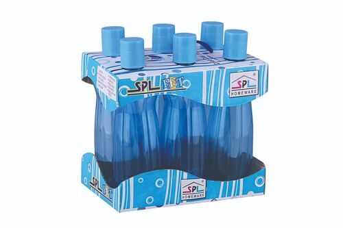 Plastic Fridge Bottle Texas 1000ml Trolly Set of 6pcs