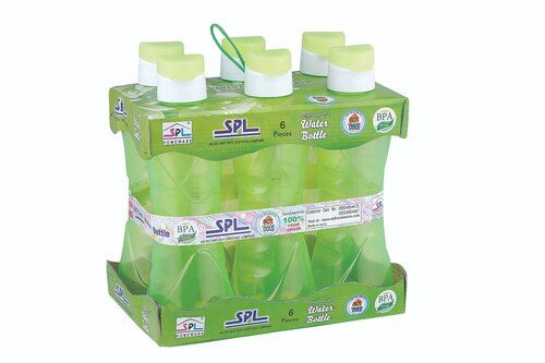 Plastic Fridge Bottle Narmada 1000ml Super Flip Top Cap Set of 6pcs