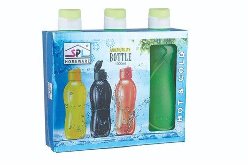 Plastic Fridge Bottle Kavery 1000ml Dlx Set of 3pcs