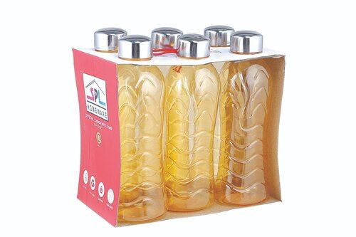 Plastic Fridge Bottle London 1000ml Super Dlx Set of 6pcs