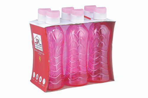 Plastic Fridge Bottle London 1000ml Classic Set of 6pcs