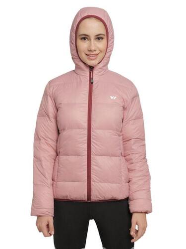 Womens down jacket hooded