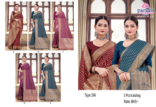 Soft Silk Butti Concept Banarasi Zari Work Saree-25243