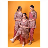 Women Angrakha Kurta Set