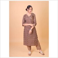 Straight Cotton Kurta Set