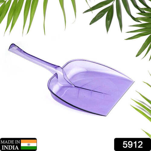 PLASTIC UNBREAKABLE DUSTPAN BIG SIZE WITH LONG HANDLE DUST COLLECTOR PAN FOR HOME AND KITCHEN(PACK OF 1PC) (5912)