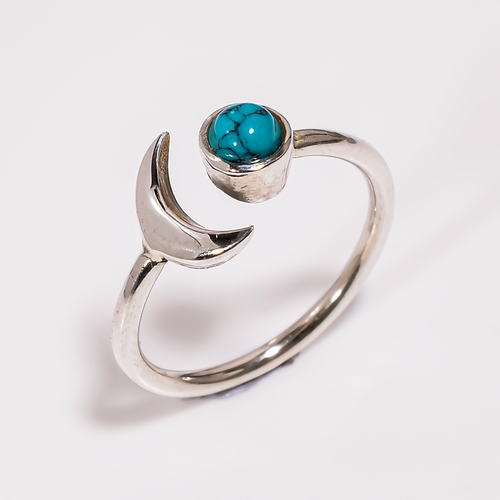 Half Moon Rings 925 Sterling Silver