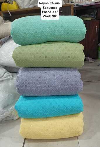 RAYON CHIKAN SEQUENCE FABRIC