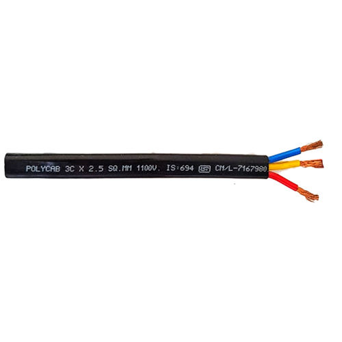 2.5 Sq mm 3 Core Sumbersible Cable