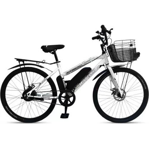 Matelco Unisex Fea26 White Single Speed 26 Inches 27 Gear Lithium-Ion (Li-Ion) Electric Cycle