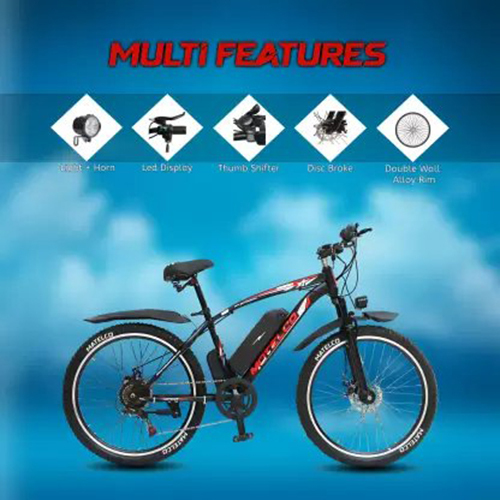 MATELCO URBANO Ei26 BLACK 26 inches Single Speed Lithium-ion (Li-ion) Electric Cycle