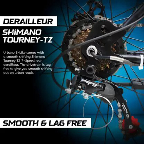 MATELCO URBANO Ei26 BLACK 26 inches Single Speed Lithium-ion (Li-ion) Electric Cycle