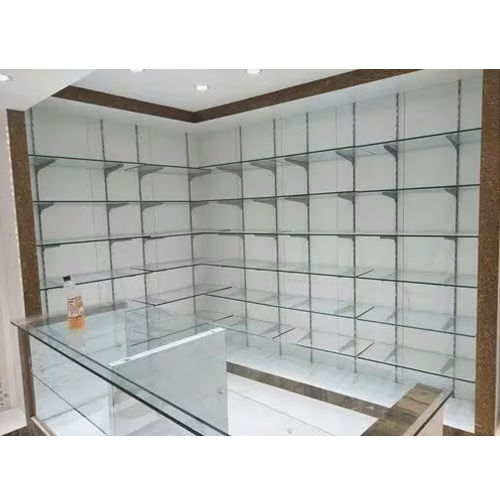 Transparent-White Cg11 Commercial Glass Rack