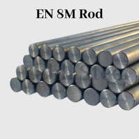 En8m Bright Steel Round Bar - Color: Silver