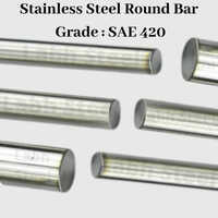 420 Stainless Steel Round Bar - Stainless Steel, Polished Surface, Silver Color | Industrial Application, Steel Bar Product Type